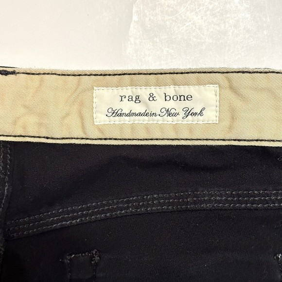 Rag & Bone handmade in New York Ankle Skinny Black Jean Pants Women’s Size 26 - Picture 10 of 15